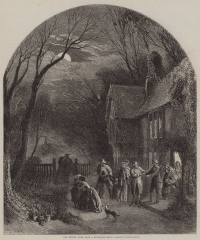 El regreso a casa de una fiesta de Navidad de Myles Birket Foster