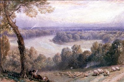 El Támesis desde Richmond Hill de Myles Birket Foster