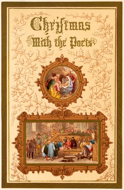 Página de título de Navidad con los Poetas de Myles Birket Foster