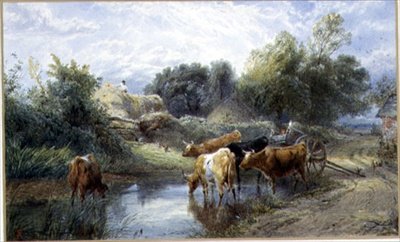 Hora de Regar de Myles Birket Foster