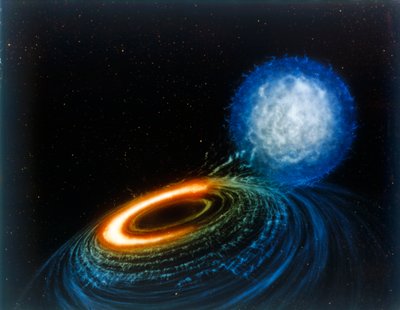 Agujero negro, concepto del artista de NASA Images