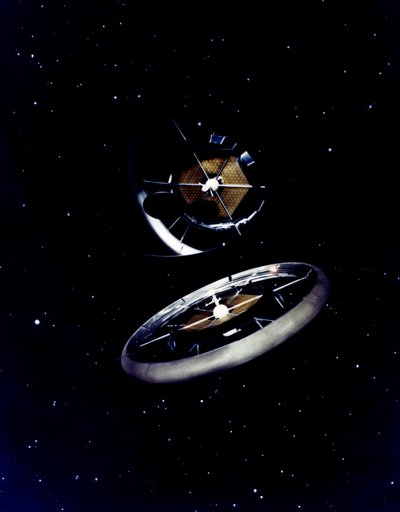 Modelo de la colonia toroidal, c. 1970s de NASA Images