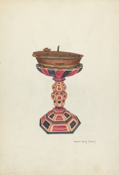 Pila Bautismal y Soporte de N.H. Yeckley