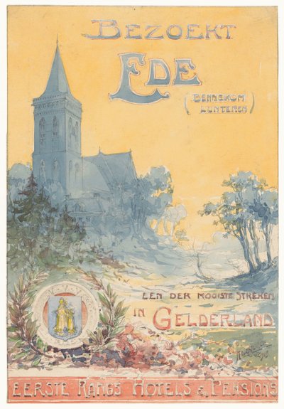 Visita Ede, una de las regiones más bellas de Gelderland (título original del objeto) de N.M. Kolsteren (signed by artist)