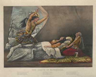 La muerte de Minnehaha, 1867 de Nathaniel Currier