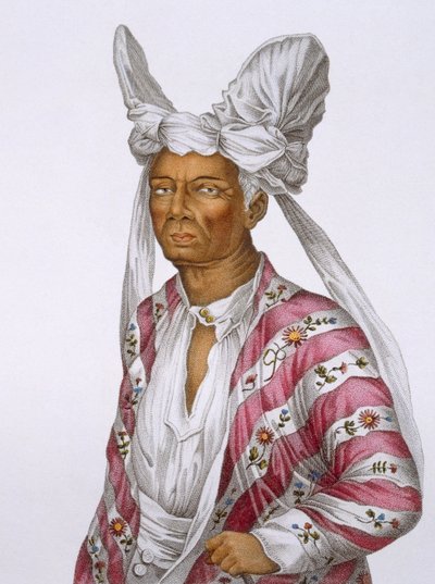 Naba-Leba, Reina de la Isla de Solor, cerca de Timor, lámina 25 de Viaje de Descubrimiento a Tierras Australianas, grabado por B. Roger, pub. 1800-04 de N. Petit
