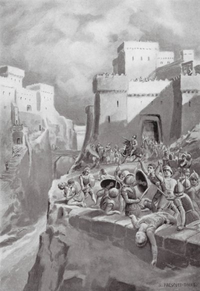 La revuelta de Megara, 447 a.C. (litografía) de N. Prescott Davies