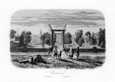 Batavia Yakarta, Indonesia, c1840. de N. Remond