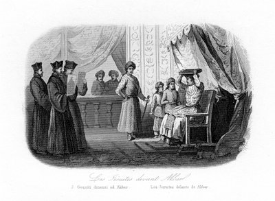 Jesuitas frente a Akbar de N. Remond