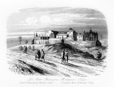 El pequeño monte cerca de Meliapur, India, c. 1840 de N. Remond