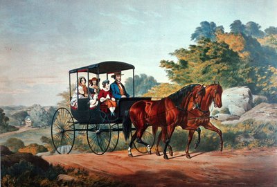 Vida en el campo: El paseo matutino de Currier and Ives