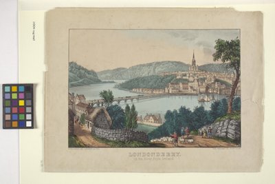 Londonberry (litografía coloreada a mano) de N. and Ives J.M. (1824 95) Currier