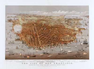 La ciudad de San Francisco por Currier & Ives, c.1878 de Currier and Ives