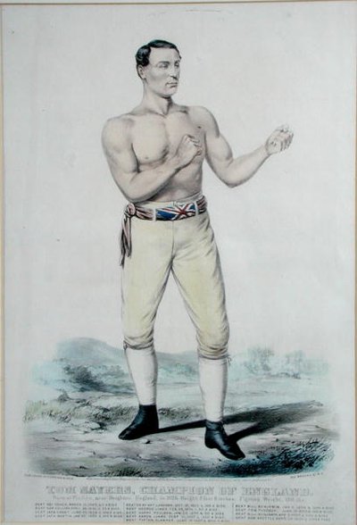 Tom Sayers (1826-65) Campeón de Inglaterra, publicado 1860 de Currier and Ives