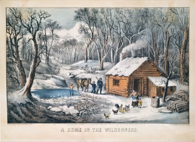 Un hogar en el desierto de Currier and Ives
