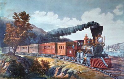 Tren de American Express de Currier and Ives