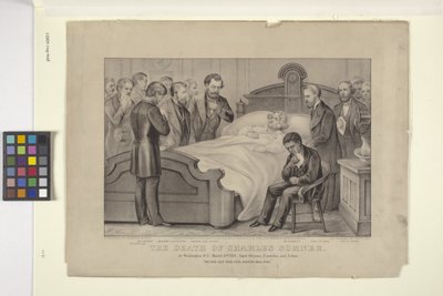 Muerte de Charles Sumner (litografía) de N. and Ives J.M. (1824 95) Currier