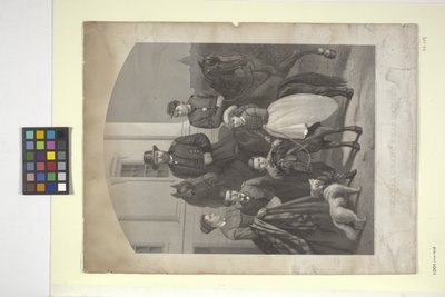 El general Grant y su familia (litografía coloreada a mano) de N. and Ives J.M. (1824 95) Currier