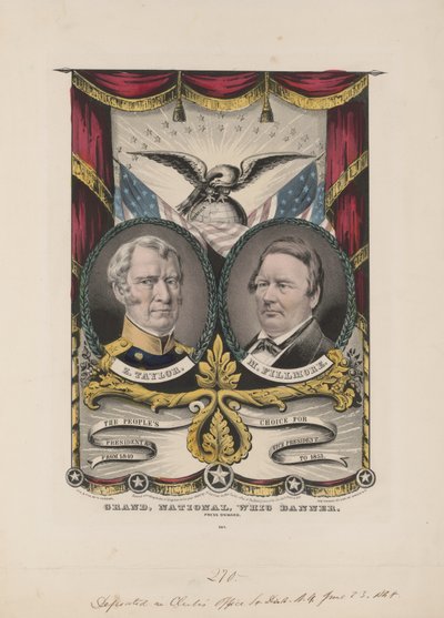 Gran pancarta nacional Whig, c.1848 de Currier and Ives