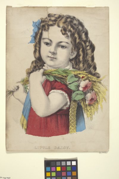 Little Daisy (litografía coloreada a mano) de N. and Ives J.M. (1824 95) Currier