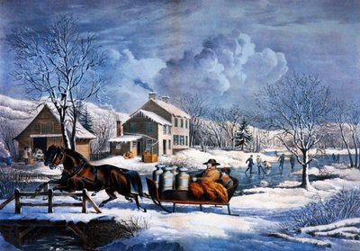 Nueva Inglaterra en invierno de Currier and Ives