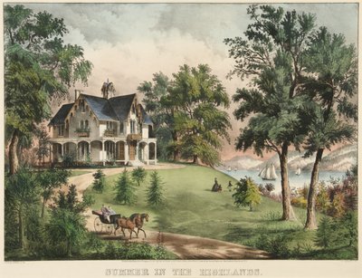 Verano en las Tierras Altas de Currier and Ives