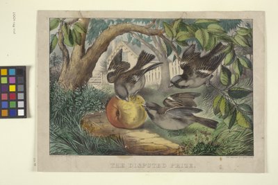 El Premio Disputado (litografía coloreada a mano) de N. and Ives J.M. (1824 95) Currier