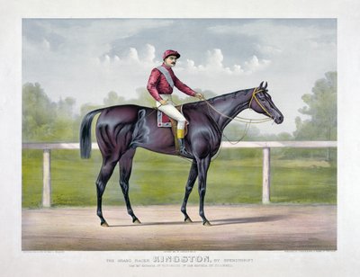 El Gran Corredor Kingston por Spendthrift por Currier & Ives de Currier and Ives