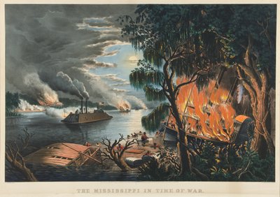 El Misisipi en Tiempos de Guerra de Currier and Ives
