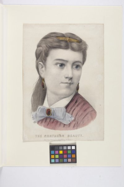 La Bella del Norte (litografía coloreada a mano) de N. and Ives J.M. (1824 95) Currier