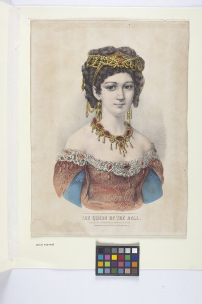 La reina del baile (litografía coloreada a mano) de N. and Ives J.M. (1824 95) Currier