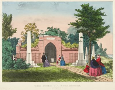 La tumba de Washington, Mount Vernon, Virginia de Currier and Ives