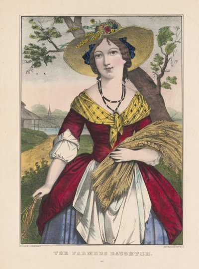 La hija del granjero de Currier and Ives
