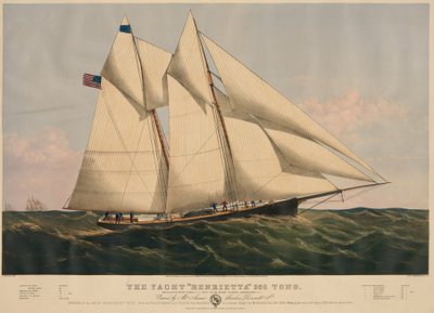 El yate "Henrietta" 205 toneladas de Currier and Ives
