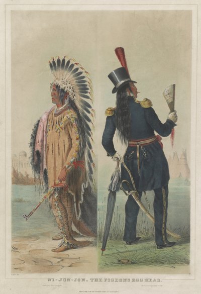 Wi-Jun-Jon - La cabeza de huevo de paloma va a Washington: Regresando a su hogar de Currier and Ives