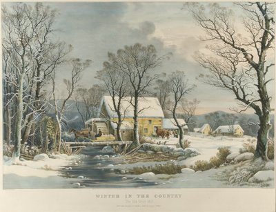 Invierno en el campo, El viejo molino de Griest de Currier and Ives