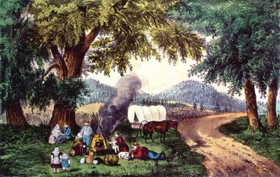 Una parada en el camino de N. and Ives, J.M. Currier