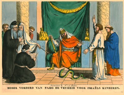 Moisés ante el faraón de N v d Linden