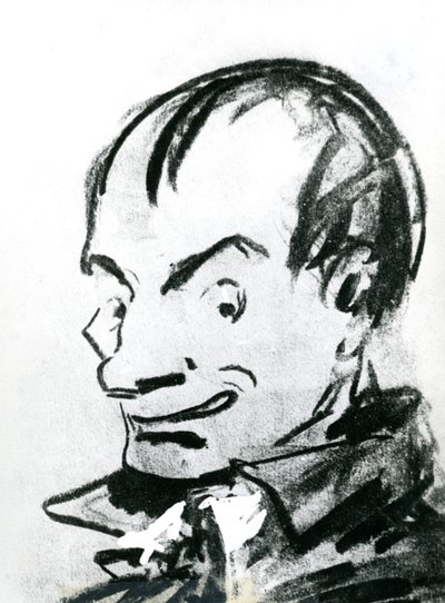 Caricatura de Charles Baudelaire (1821-67) de Nadar