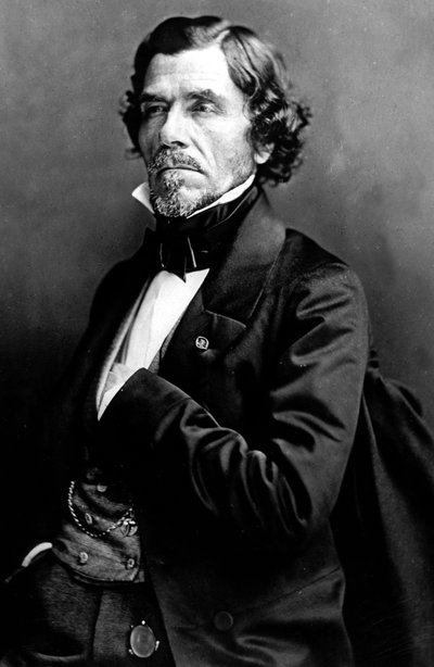 Eugène Delacroix (1798-1863) pintor francés, retrato por Nadar de Nadar