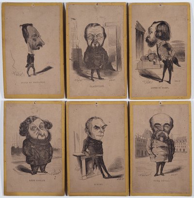 6 Retratos-Carga (Retratos carga): Jules de Premaray (Jules Martial Regnault de Nadar