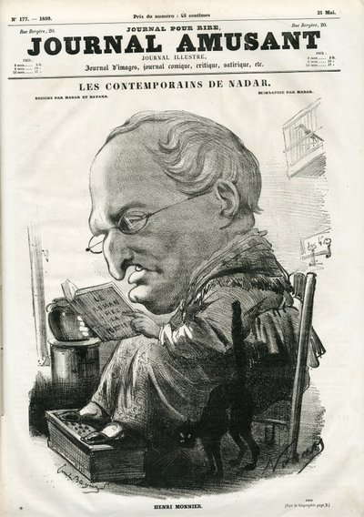 Portada de "Le Journal Amusant", 05 de mayo de 1859 de Nadar