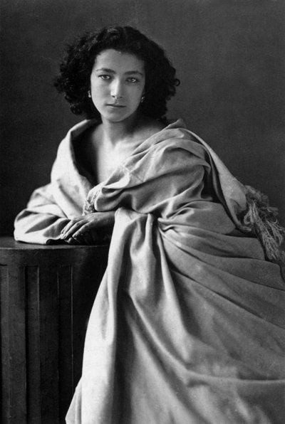 Actriz francesa Sarah Bernhardt (1844-1923), foto de Nadar (1820-1910) de Nadar