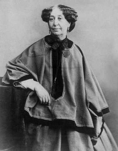 Escritor francés George Sand (1804-1876), foto de Nadar 1864 de Nadar