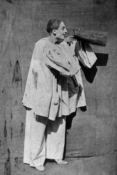 Mime Debureau: Pierrot, foto de Gaspard Felix Tournachon alias Nadar y Adrien Tournachon alias Nadar el Joven de Nadar