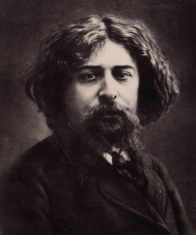 Retrato de Alphonse Daudet (1840-1897), escritor francés (foto) de Nadar