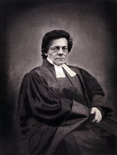 Retrato de Alphonse Monod, pastor de origen suizo (1802-1856) de Nadar