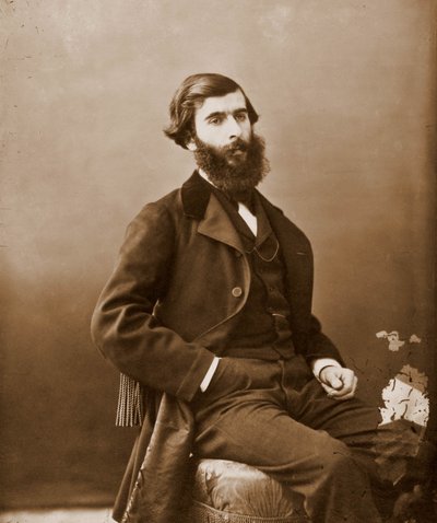 Retrato de Ludovic Havely, libretista 1834-1908. Escribió para Offenbach (foto) de Nadar