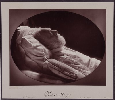 Victor Hugo en su lecho de muerte, 22 de mayo de Nadar
