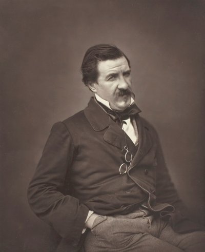 Champfleury nacido Jules François Felix Fleury-Husson, crítico y novelista francés, 1821-1889, c. 1855 de Nadar